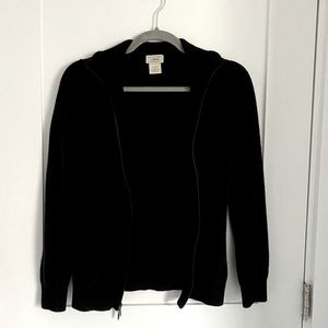 Cashmere zip up sweater